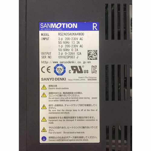 询价-RS2A050A0KA4W00山洋伺服驱动器