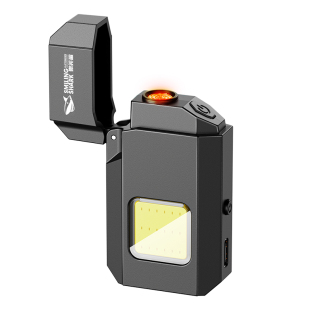 高档点火器创意新款电热丝打火机充电防风侧灯送男友老公生日礼物