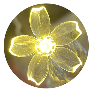 新年LED樱花彩灯闪灯串灯满天星星七彩家用氛围春节装饰布置户外