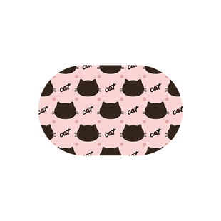 可爱卡通浴室吸水地垫厕所卫生间门口洗漱台防滑高端脚垫吸水皮革