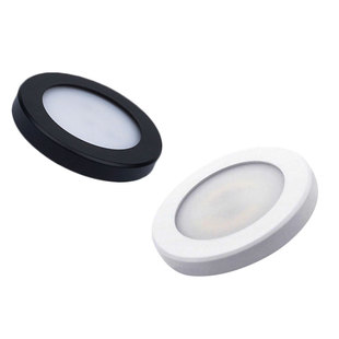 超薄明装小筒灯led免开孔3W5W玄关过道灯衣橱展柜三色变光吸顶灯