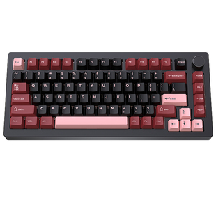 黑吉蛇AL75V2机械键盘套件RGB蓝牙2.4G无线有线三模铝坨CNC下灯位