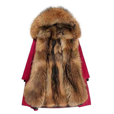 海宁派克服女狐狸毛内胆可拆卸冬