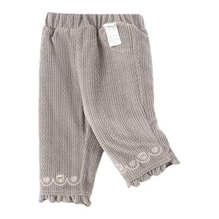 巴拉巴拉童装儿童针织裤子女童冬装长裤子休闲时尚洋气甜美精致萌