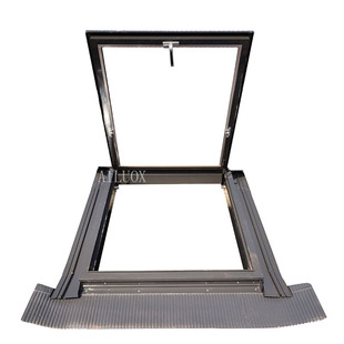 铝合金斜木屋顶天窗斜屋面坡面房顶阁楼窗阳光房电动地下室采光井