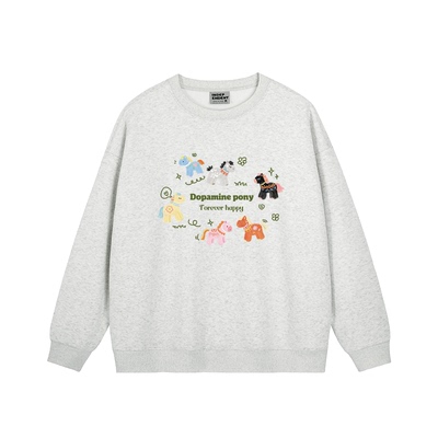 超显白宽松韩版减龄酒红色卫衣女