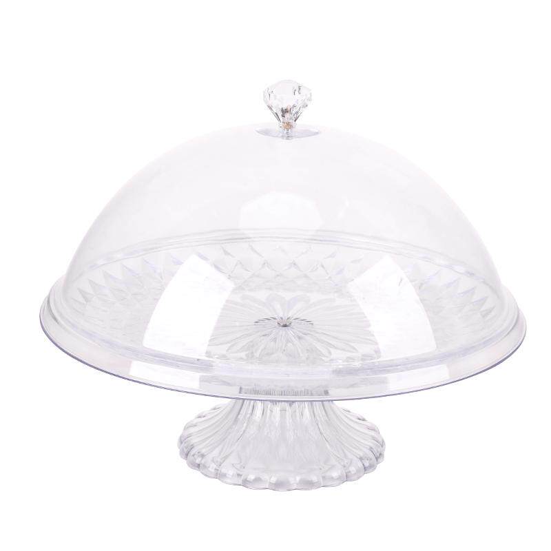 水果试吃盘防尘带盖试吃展示盘蛋糕罩试吃盒品尝托盘亚克力水果盘