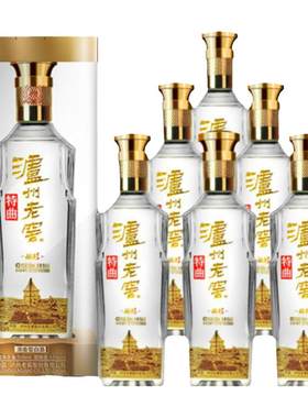 泸州老窖特曲 晶彩52度500ml*6瓶浓香型白酒整箱装特价粮食酒
