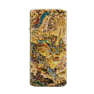 佐罗新品福泽谛听超薄纯铜煤油卡片式打火机AB面2025新款送男生潮