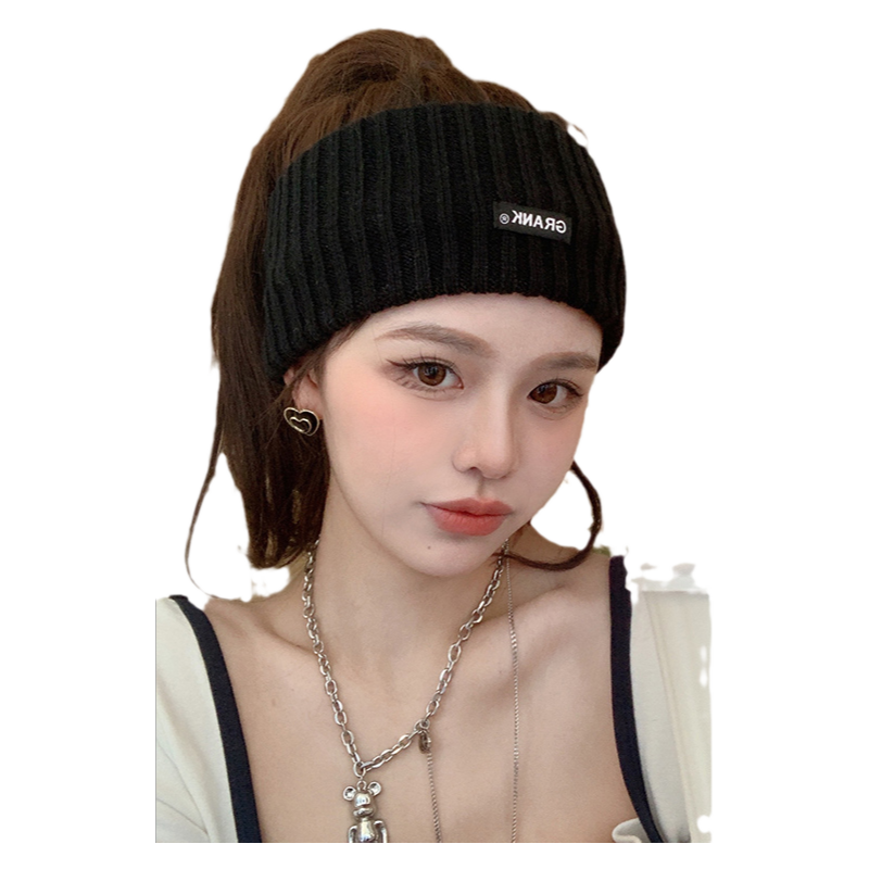 2026女款秋冬季发带毛线运动