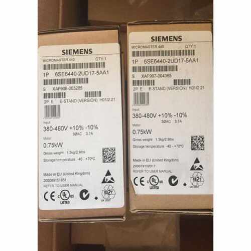 议价6SE6440-2UD17-5AA1西门子m440 0.75kW变频器6SE64402UD175AA