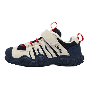 jeep童鞋男童运动鞋2026年春季新款网面透气老爹鞋女童防滑登山鞋