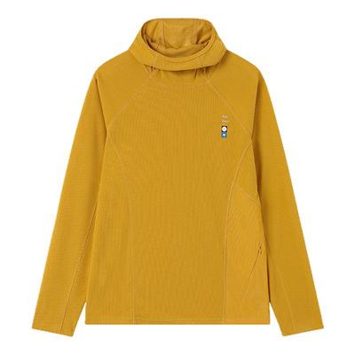 CryingCenter抗静电绒面华夫格哈苏线撞色运动长袖户外连帽衫男女