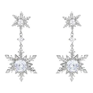 轻奢高级感雪花耳环女2026新款爆款独特漂亮耳坠小众独特设计耳饰