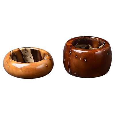 天然保真紫金鼠库克跑环散珠手串