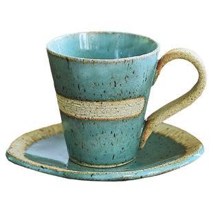 日本原装进口 传统手工天草复古咖啡杯套装 个性咖啡杯碟陶瓷杯