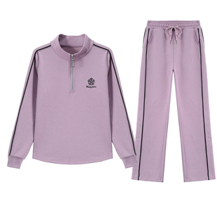 春季休闲运动套装女士2026新款爆款小个子妈妈春秋时尚卫衣两件套