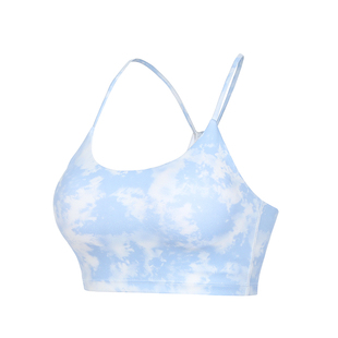 annerun运动内衣防震聚拢秋冬季新款扎染吊带瑜伽健身背心式文胸