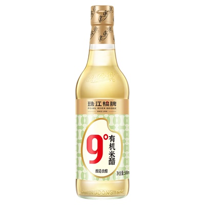 珠江桥牌9度有机米醋食用500ml