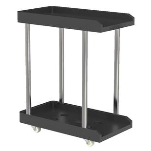 电脑主机架置物架双层万向轮可移动底座简约收纳落地增高机箱托架