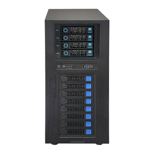 HY-4盘位热插拔硬盘模组硬盘笼带背板电脑机箱3光驱位转3.5/2.5盘