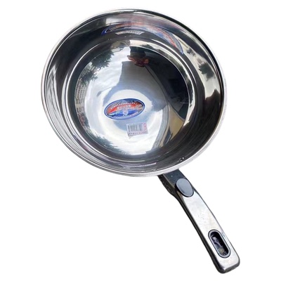 帮太太不锈钢炒锅超薄轻便不生锈