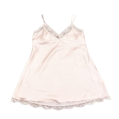 2025年新款真丝性感吊带短袖睡衣