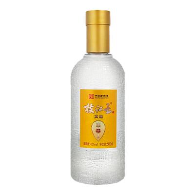 枝江王真选3官方正品浓香风味纯粮食白酒42度500ml*4瓶整箱礼盒装