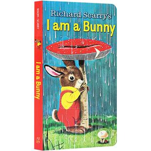 正版送音频i am a bunny我是一只小兔子Dear Zoo动物园棕熊Brown Bear英文原版0-3岁饥饿的毛毛虫Iamabunny系列mydad小玻在哪里