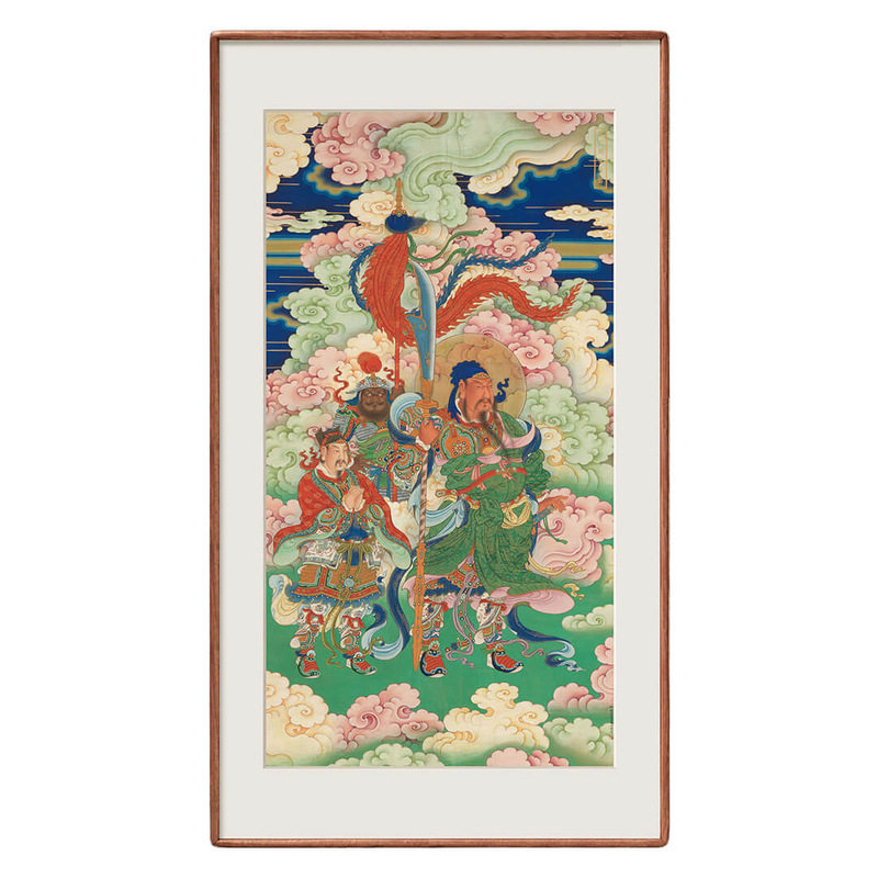 清代佚名关圣帝君新中式国画