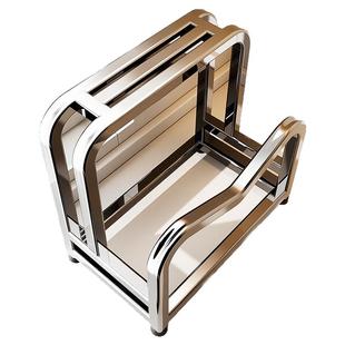 304不锈钢刀架置物架2025款厨房菜板刀具座砧板锅盖一体收纳放置