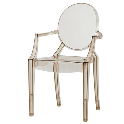 北欧餐椅塑料椅子透明加厚休闲