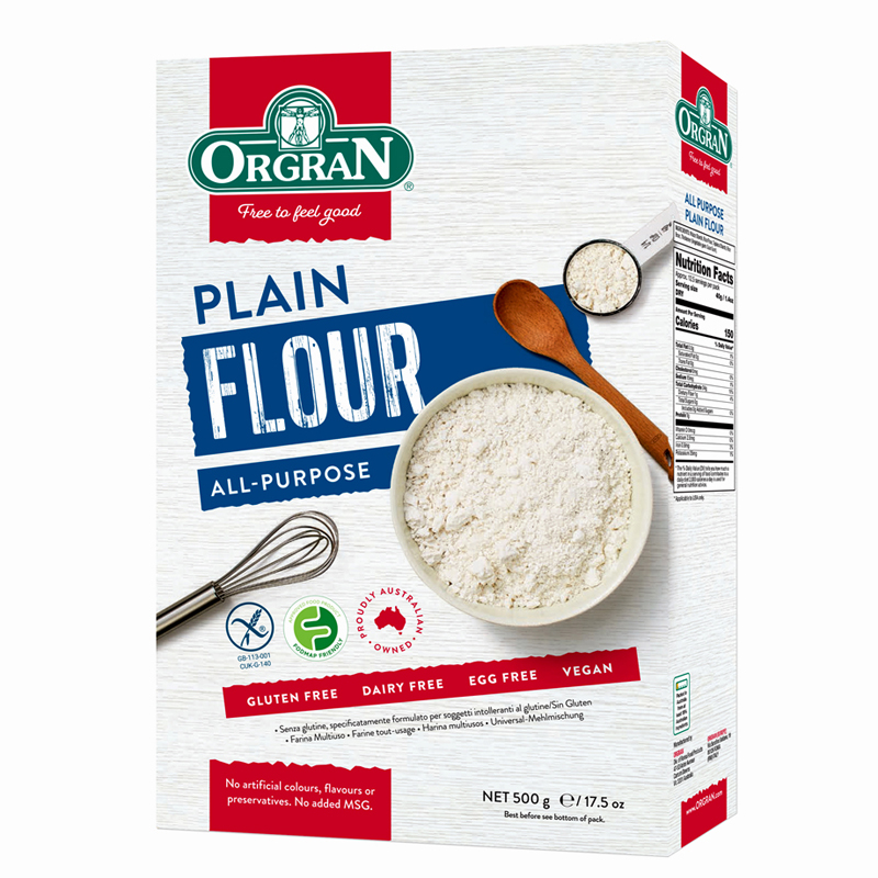 ORGRAN防過敏餃子粉無麩質食品無小麥面粉低敏中筋面粉glutenfree
