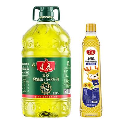 金鹿82%高油酸葵花籽油5升桶装
