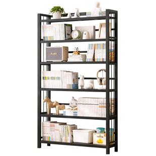 书架落地置物架书柜子家用书桌收纳一体靠墙边图书馆儿童客厅简易