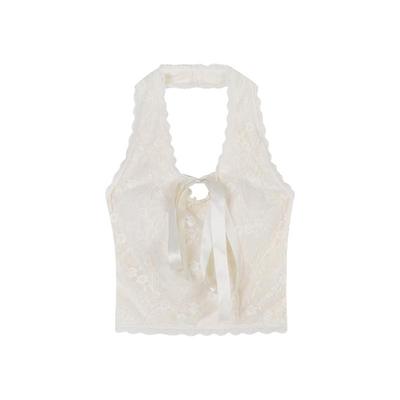 馨帮帮Bra纯欲V领挂脖吊带背心