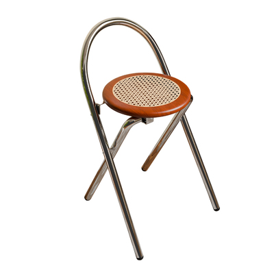 复古藤椅家用藤编餐桌椅可折叠凳