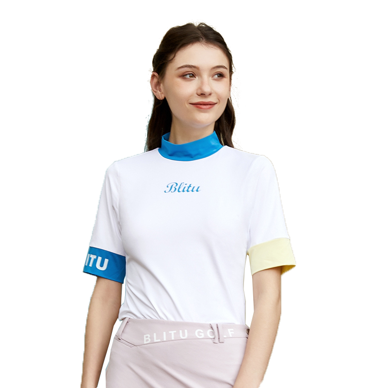 高尔夫服装女短袖T恤吸湿排汗