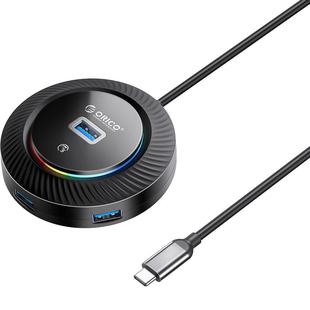 ORICO奥睿科usb扩展器3.0分线器圆形桌面多接口hub转换头typec笔记本电脑拓展坞接优U盘带供电一拖四外接插口