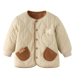 小有名气modomoma儿童衣服秋冬款男女童夹棉外套宝宝上衣薄款棉服