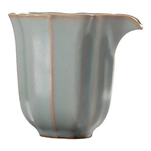 问鼎汝瓷分茶器开片宝相公道杯单个茶海景德镇陶瓷茶壶便携礼盒装