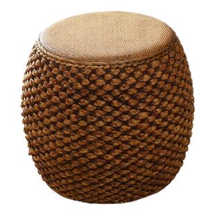 藤编圆凳坐凳化妆古筝琴板高凳子家用客厅茶几坐墩凳子矮凳换鞋凳