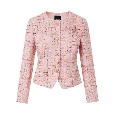 【吉娜同款】LIME莱茵斜纹花呢香风套装羊毛花呢小香风套装25冬新