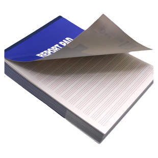 俪祥B5拍纸本学生用可撕草稿纸加厚笔记英文作文本红蓝白纸本大格草横翻英语横线记事本算草本空白大本子