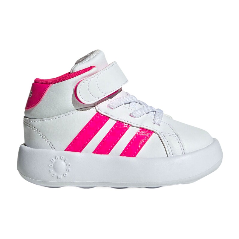adidas阿迪达斯女婴童GRAND COURT高帮运动休闲鞋板鞋JS1682