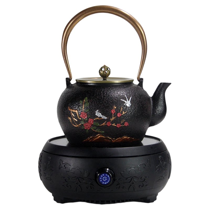 日式铸铁壶煮水泡茶电陶炉煮茶炉家用养生壶电陶炉煮茶炉茶具套装