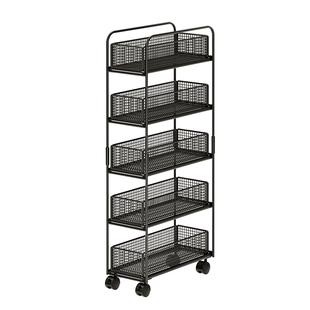 厨房夹缝置物架极窄缝隙收纳柜多层冰箱侧面抽拉柜果蔬抽拉小推车