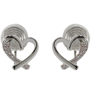 通勤OL无耳洞蚊香盘耳夹气质简约爱心隐形耳钉女耳饰秀气温柔小巧