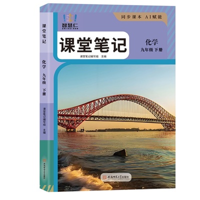 2026新版九年级下册化学课堂笔记同步人教版教材解析智慧仁初三下册化学学霸笔记九9下语文数学英语化学物理历史教材知识讲解书