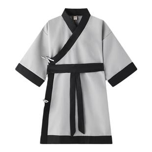 儿童国学演出服书童服童学馆国学班学堂古装汉服送帽子男女通用